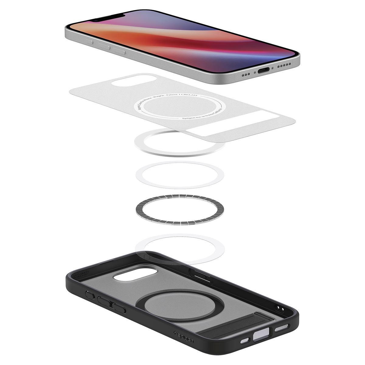Spigen Ultra Hybrid S MagSafe, frost black - iPhone 16e (8)