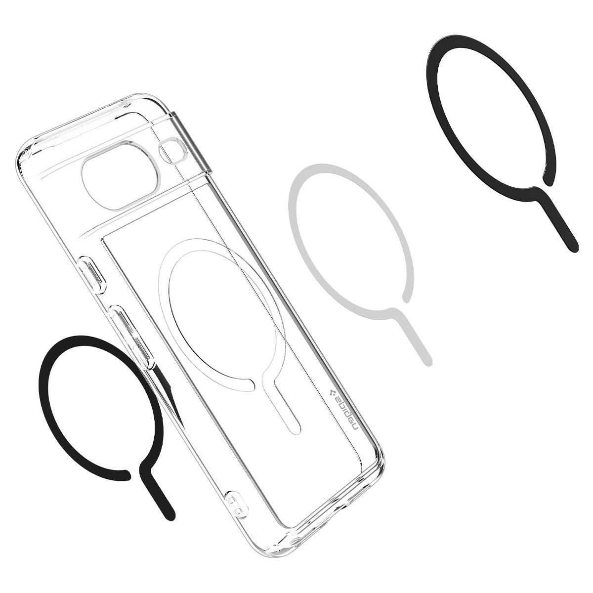 Spigen Ultra Hybrid OneTap Metal Ring MagSafe, black - Google Pixel 8 (11)