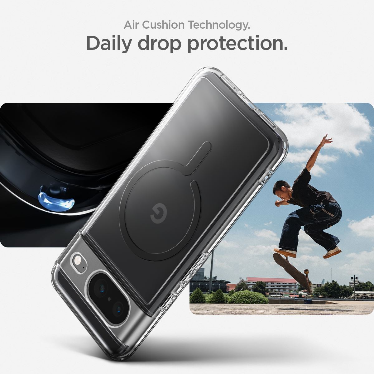 Spigen Ultra Hybrid OneTap Metal Ring MagSafe, black - Google Pixel 8 (18)