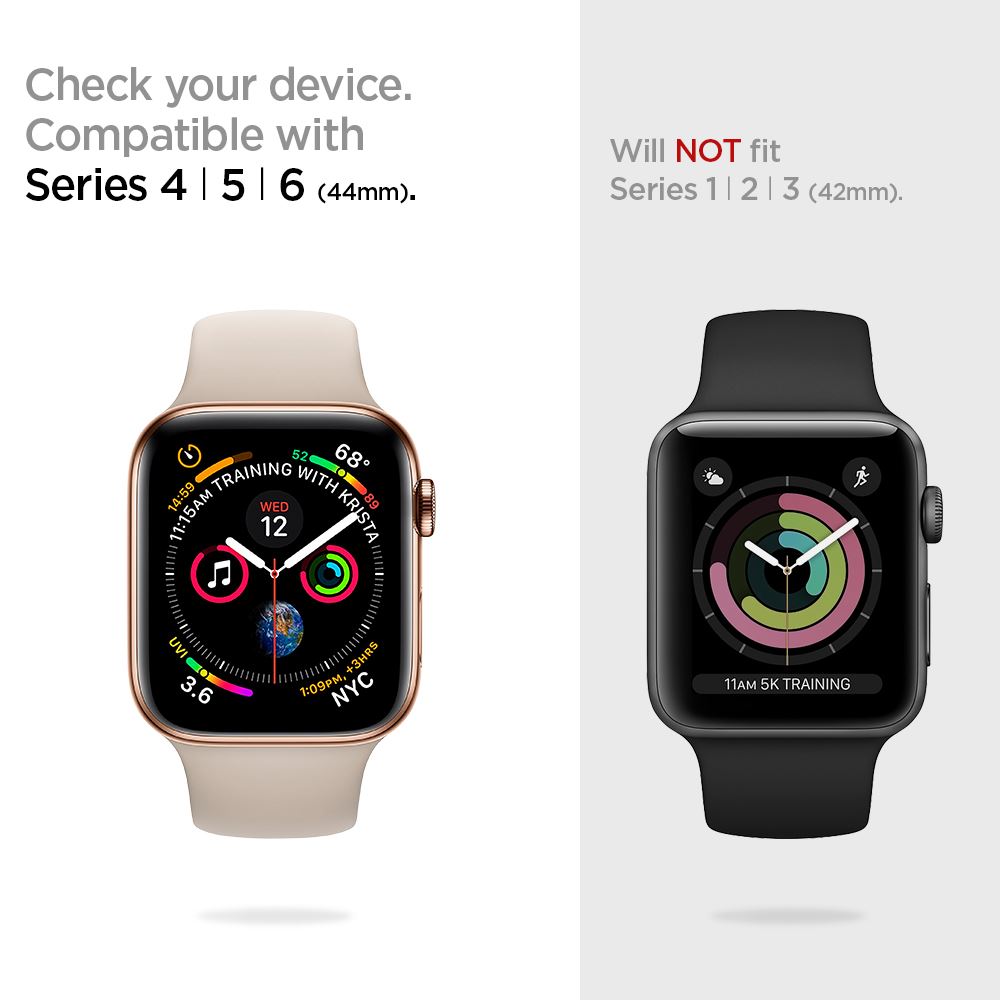 Spigen Thin Fit, graphite - Apple Watch SE 2022/6/SE/5/4 (44 mm) (7)