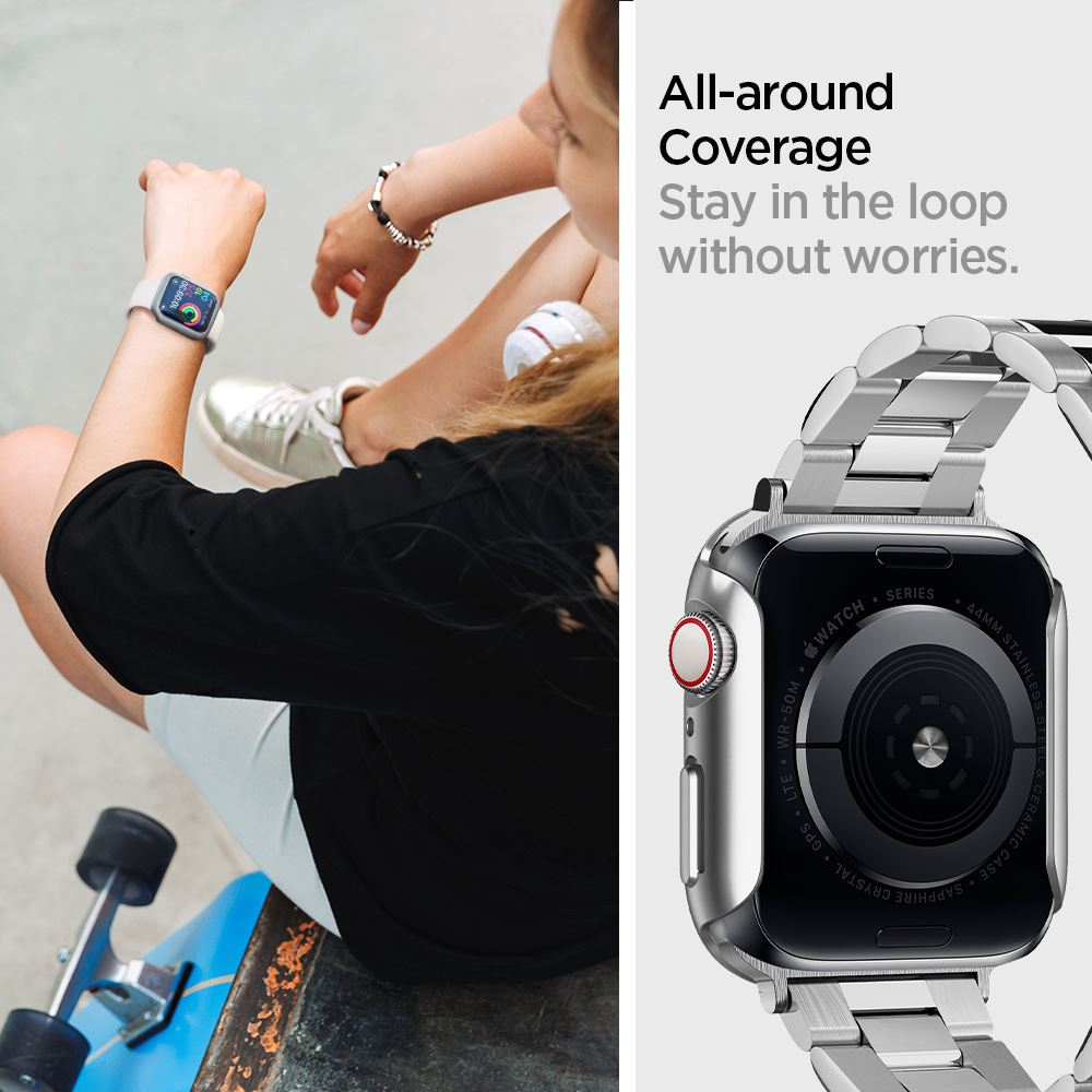 Spigen Thin Fit, graphite - Apple Watch SE 2022/6/SE/5/4 (44 mm) (9)