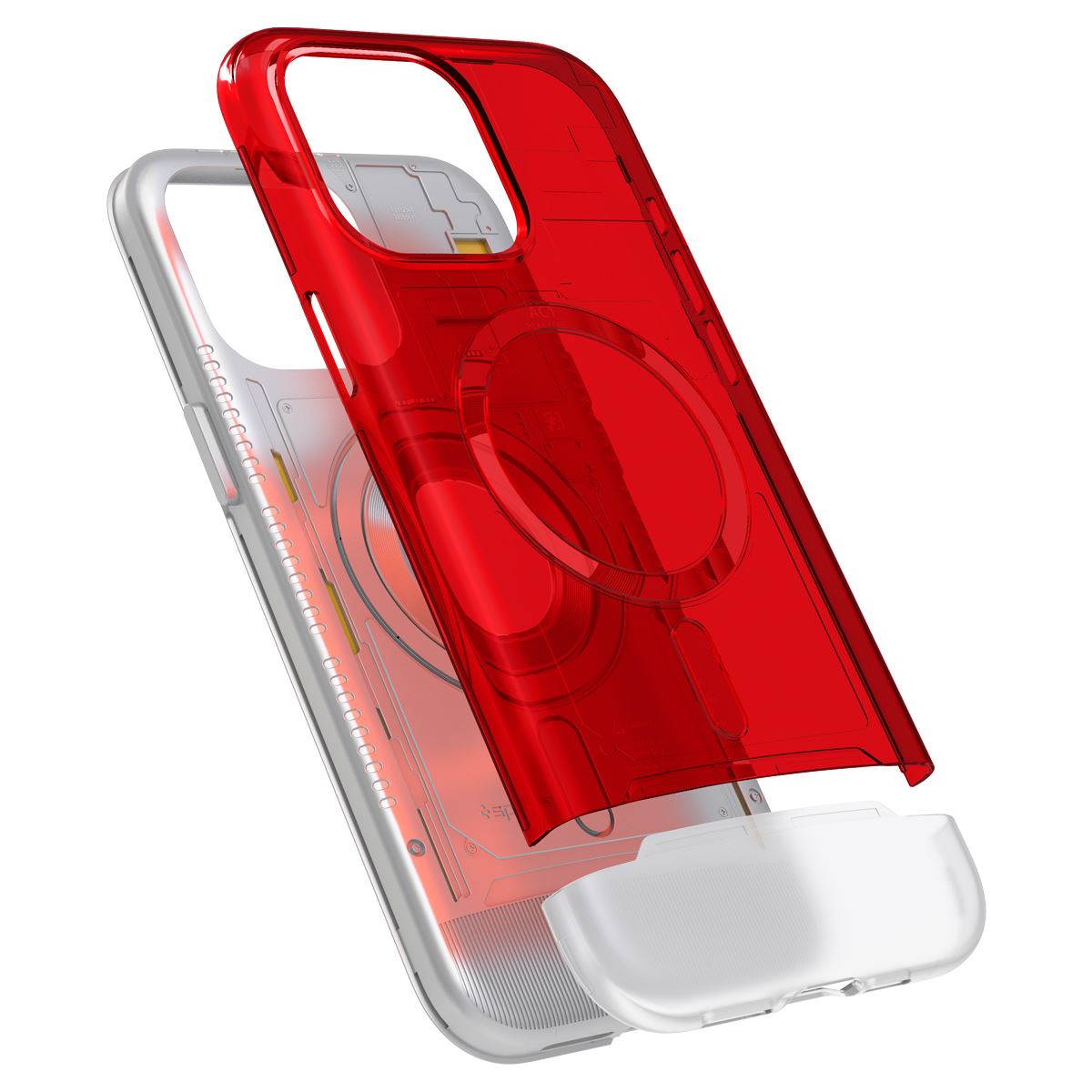 Spigen Classic C1 MagSafe, ruby - iPhone 15 Pro (4)