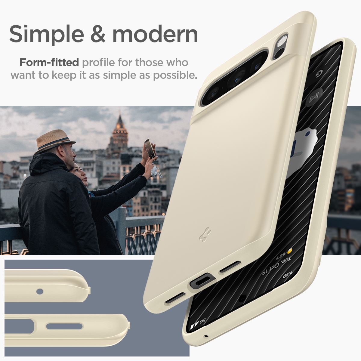 Spigen Thin Fit, mute beige - Google Pixel 8 Pro (14)