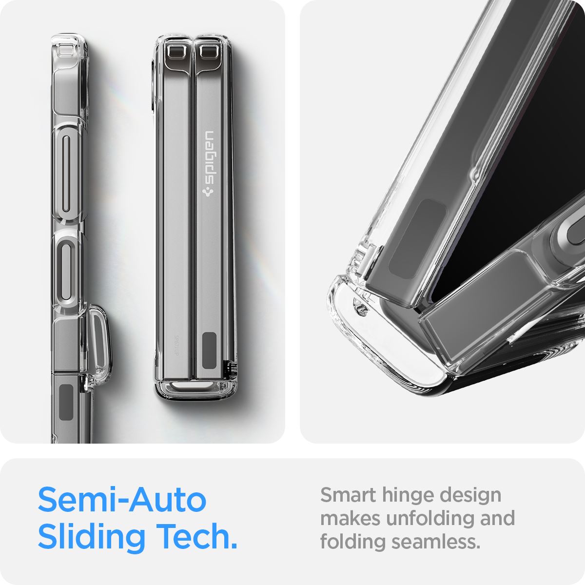 Spigen Ultra Hybrid Pro, crystal clear - Samsung Galaxy Z Flip6/7 FE (10)