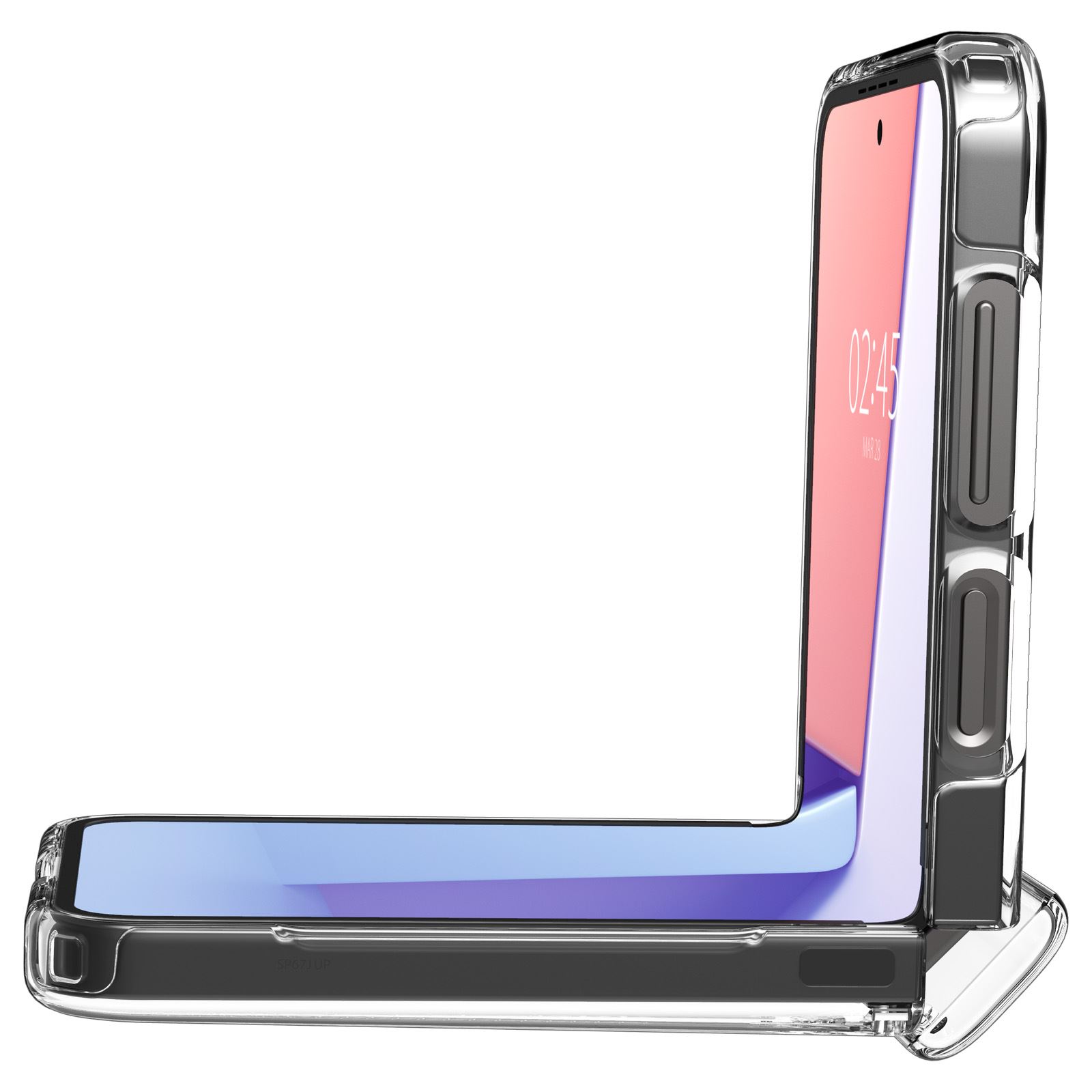 Spigen Ultra Hybrid Pro, crystal clear - Samsung Galaxy Z Flip6/7 FE (4)