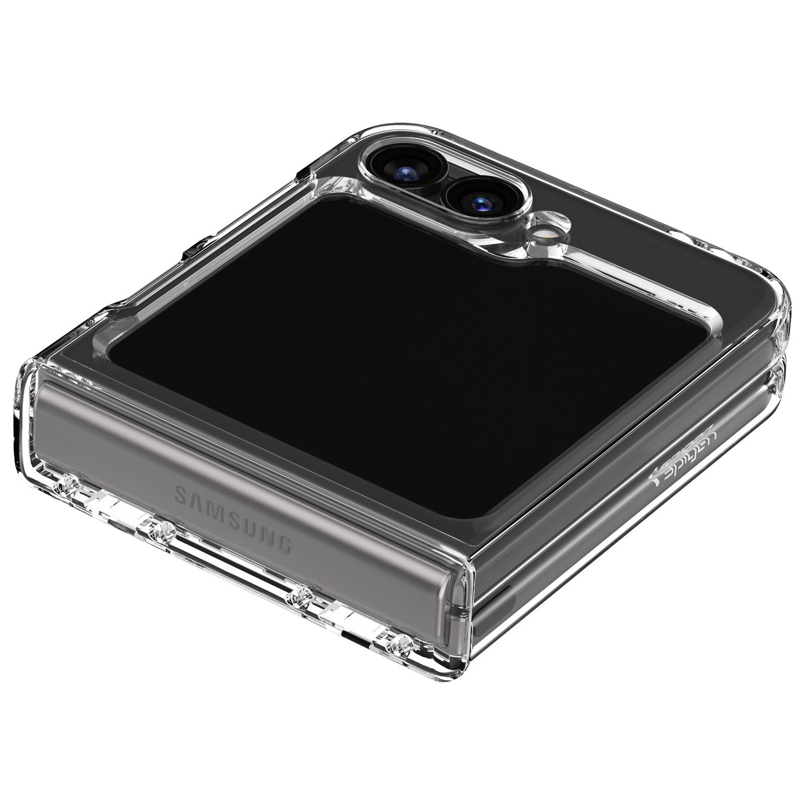 Spigen Ultra Hybrid Pro, crystal clear - Samsung Galaxy Z Flip6/7 FE (6)