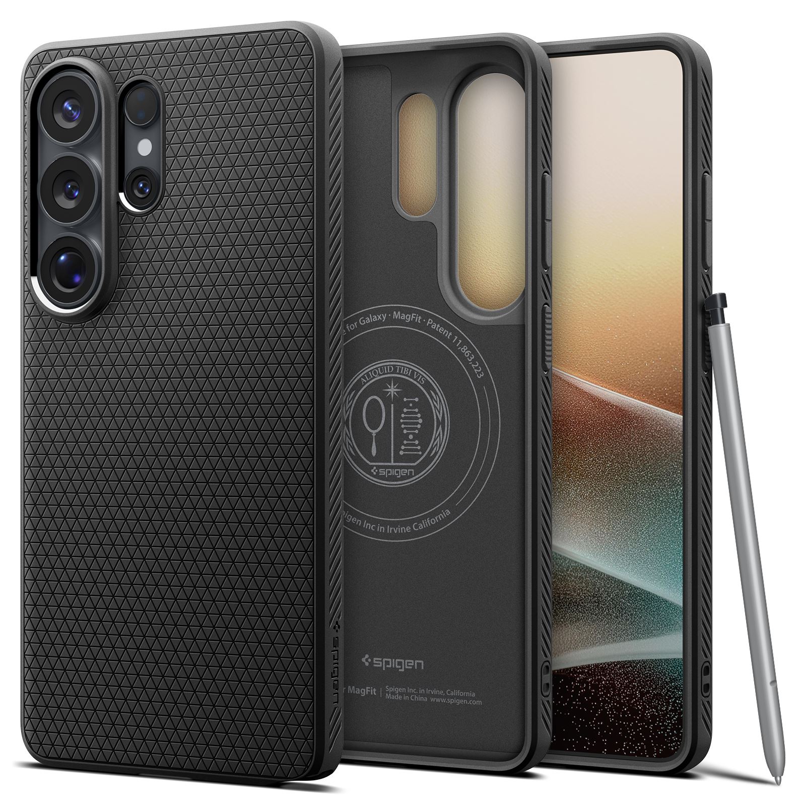 Spigen Liquid Air MagSafe, matte black - Samsung Galaxy S26 Ultra (2)