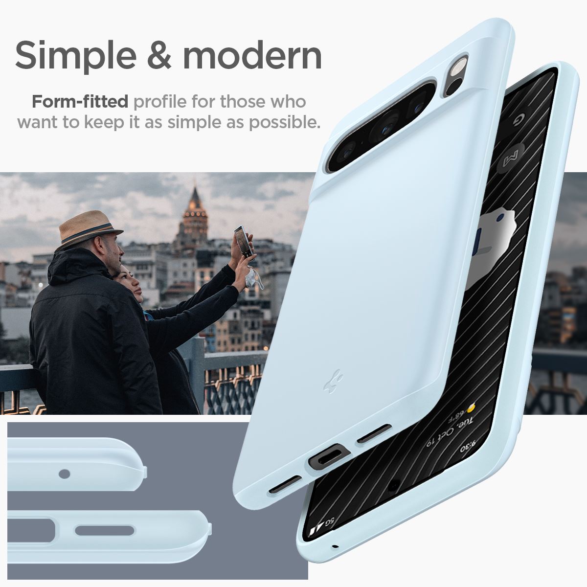 Spigen Thin Fit, mute blue - Google Pixel 8 Pro (14)