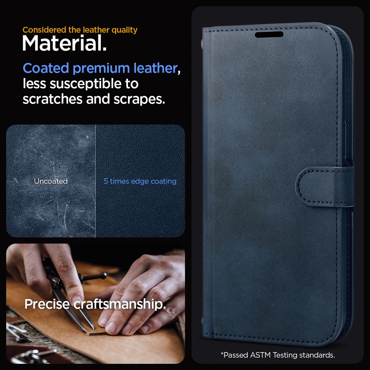 Spigen Wallet S Pro, navy - iPhone 15 Pro (12)