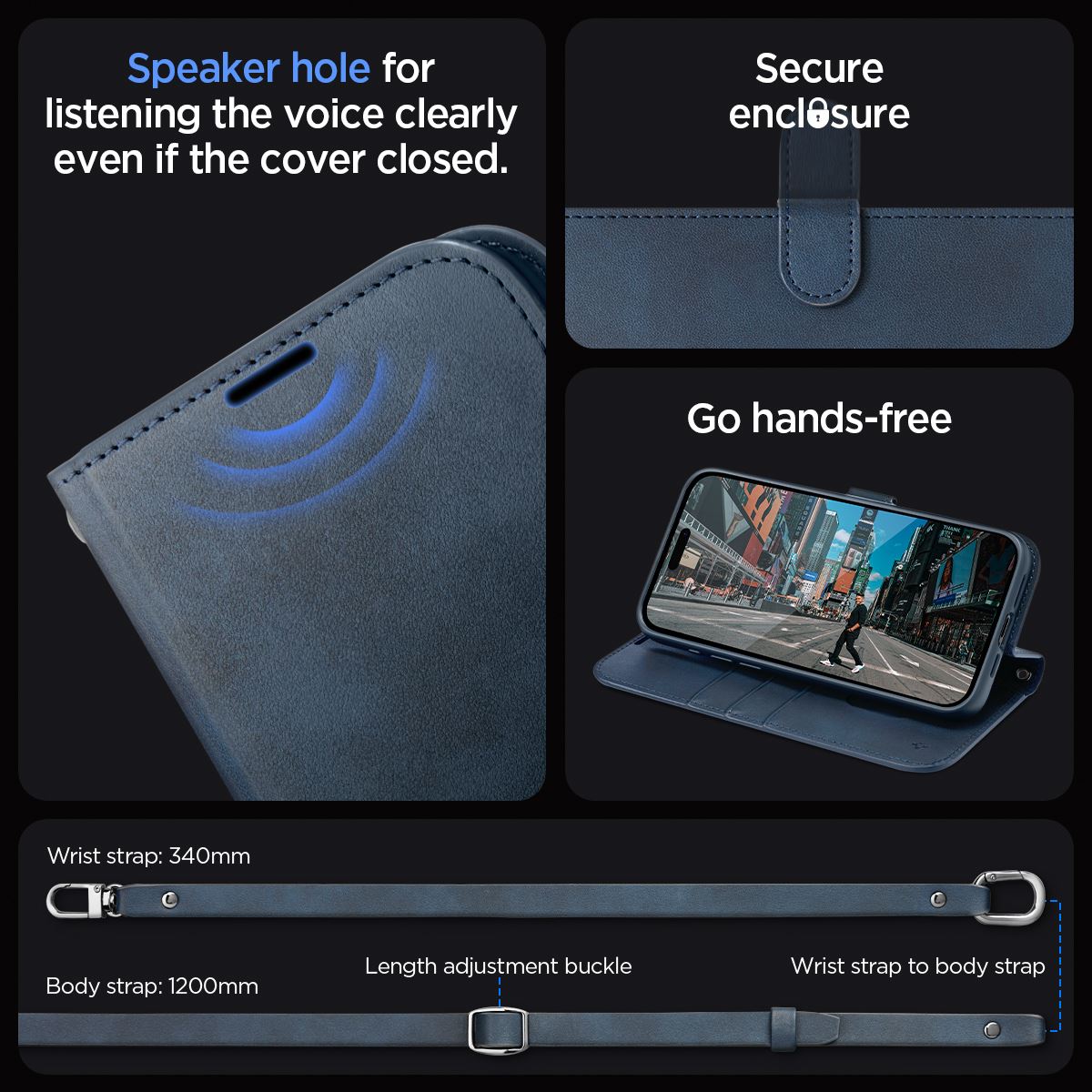 Spigen Wallet S Pro, navy - iPhone 15 Pro (16)
