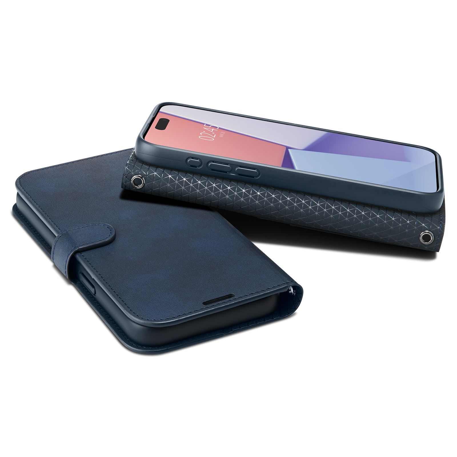 Spigen Wallet S Pro, navy - iPhone 15 Pro (9)