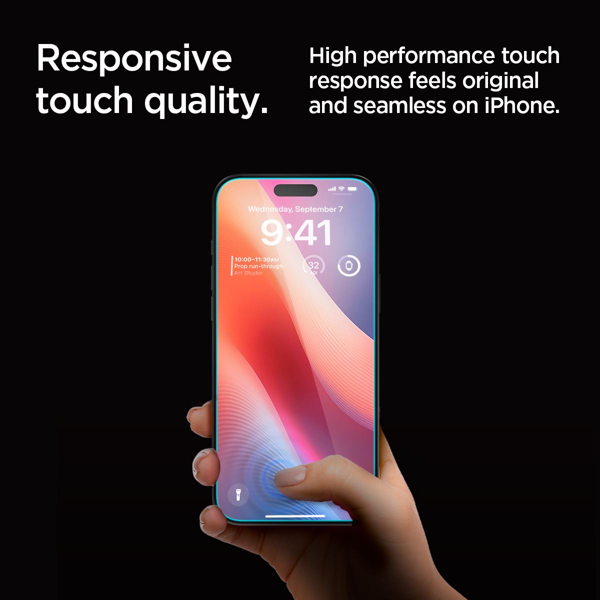 Spigen Glass tR EZ Fit (Privacy) 2 Pack, transparency - iPhone 17/16 Pro Max (13)