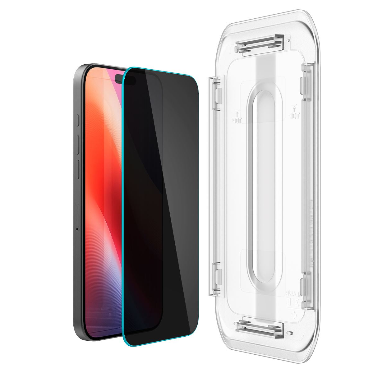 Spigen Glass tR EZ Fit (Privacy) 2 Pack, transparency - iPhone 17/16 Pro Max (3)