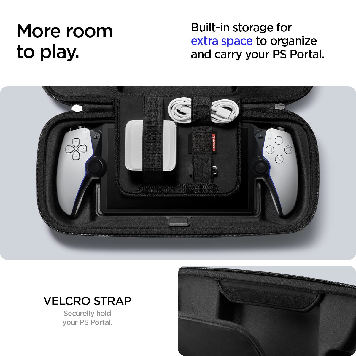 Spigen Rugged Armor Pro Pouch, black - Sony Playstation Portal (18)