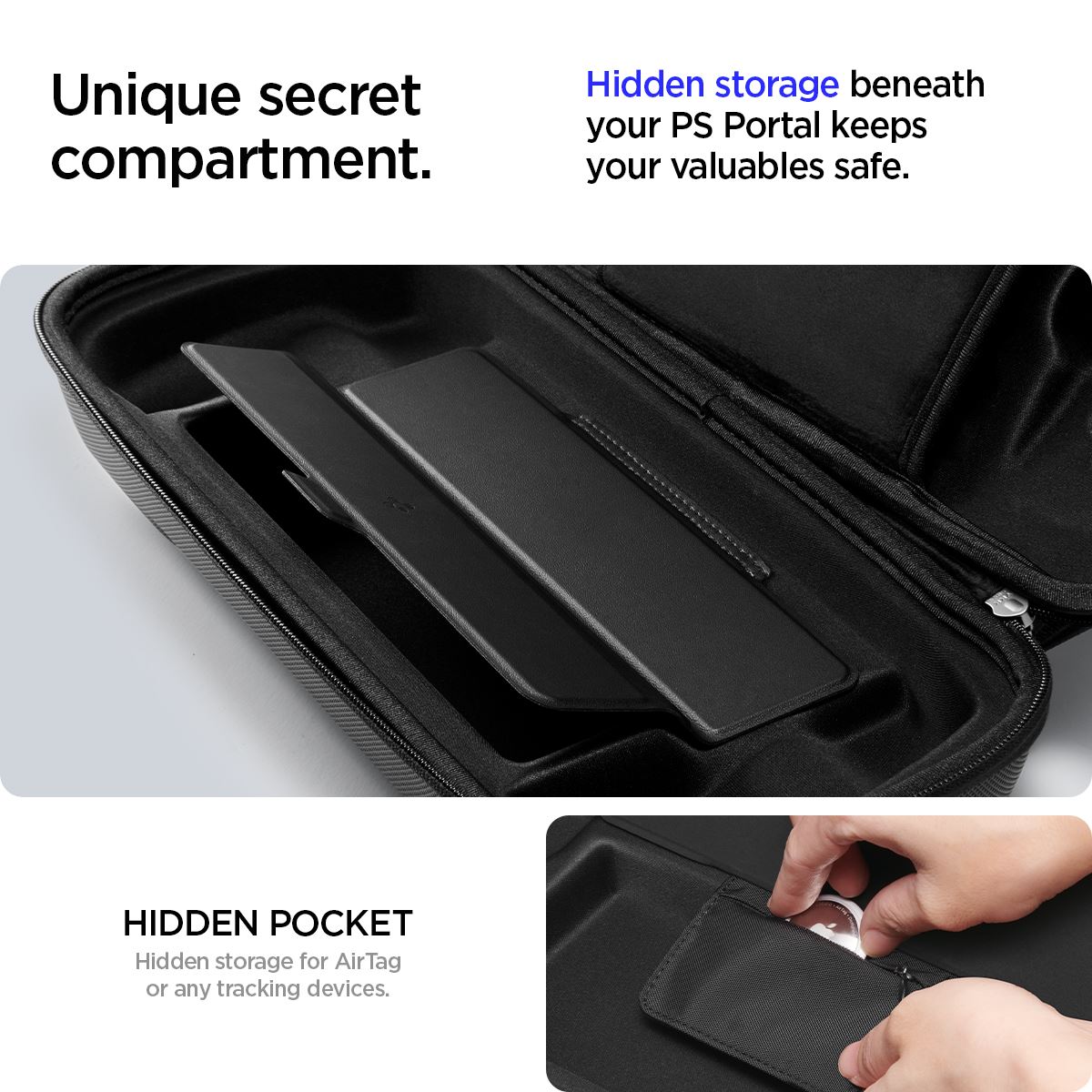 Spigen Rugged Armor Pro Pouch, black - Sony Playstation Portal (19)