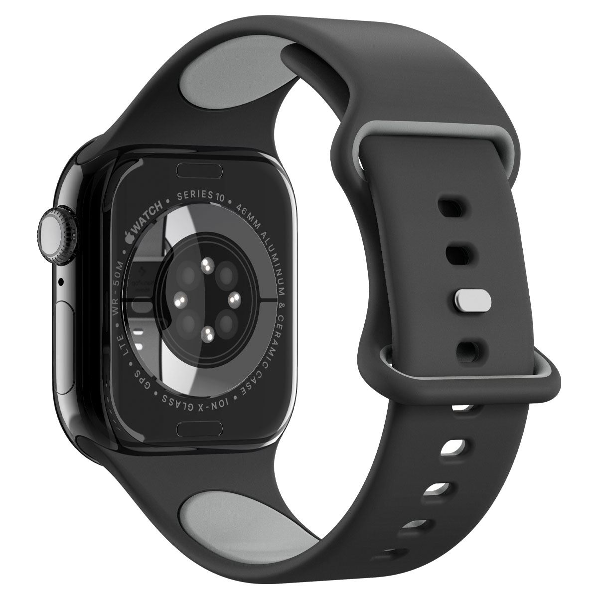 Spigen Nano Pop Band, black sesame - Apple Watch 49mm/46mm/45mm/44mm (5)