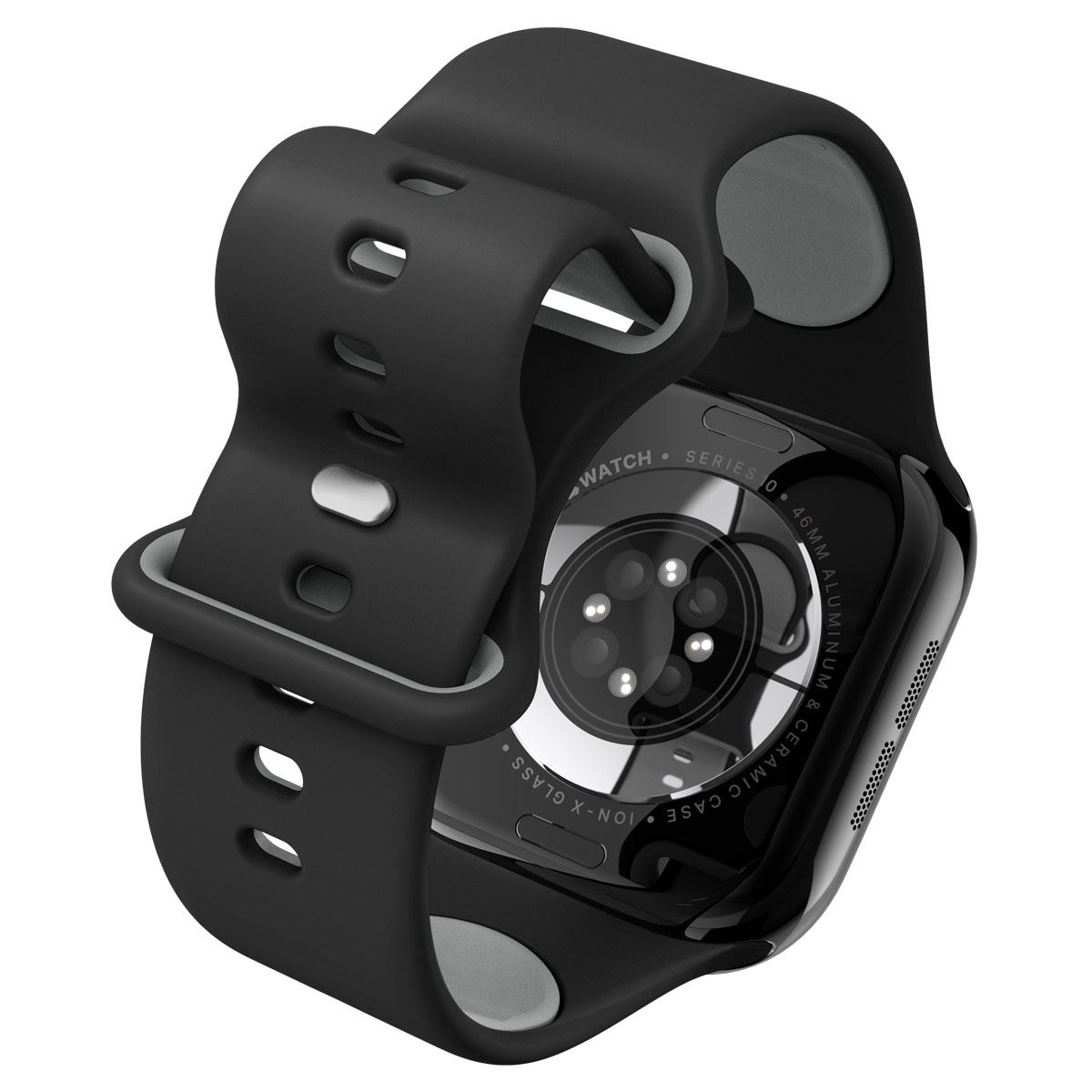 Spigen Nano Pop Band, black sesame - Apple Watch 49mm/46mm/45mm/44mm (7)