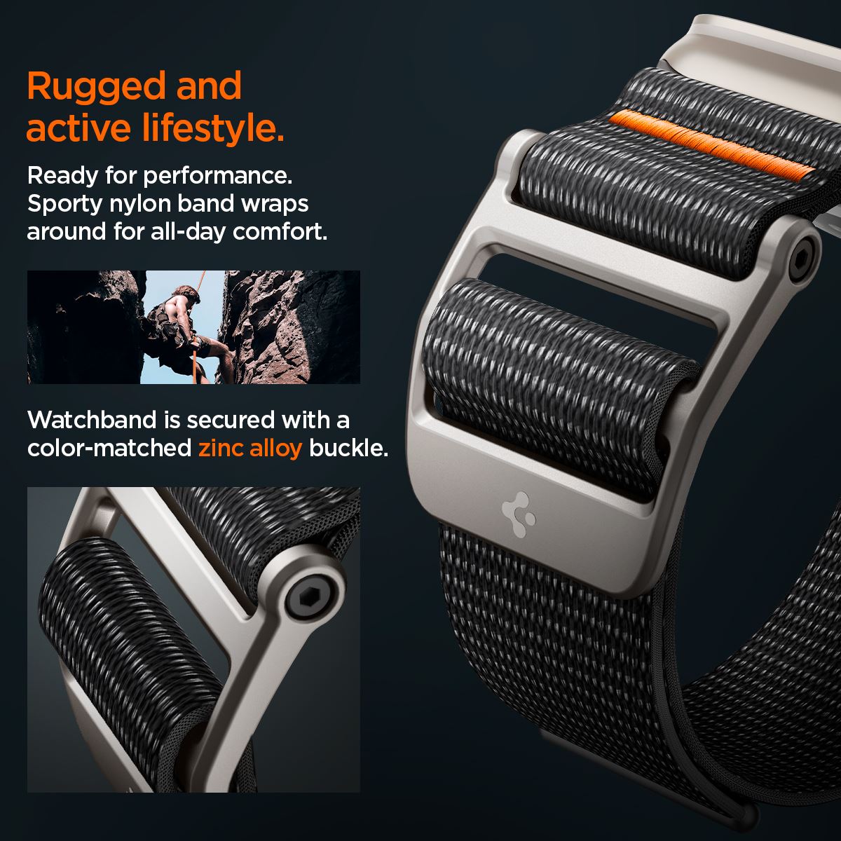 Spigen DuraPro Flex, black - Apple Watch 49mm/46mm/45mm/44mm/42mm (14)