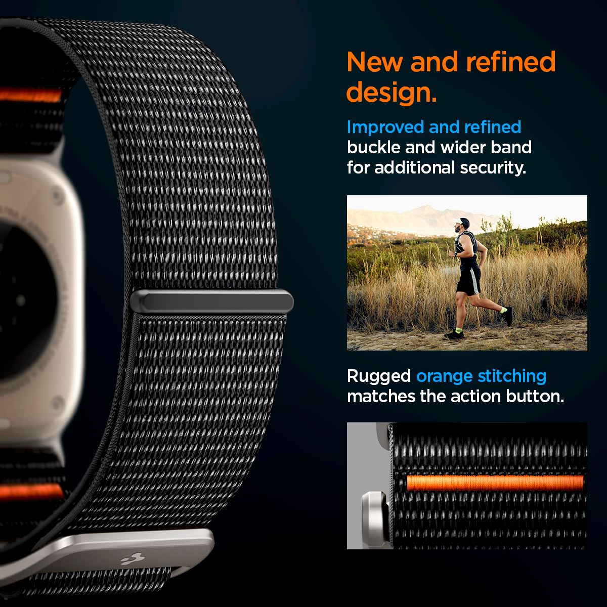 Spigen DuraPro Flex, black - Apple Watch 49mm/46mm/45mm/44mm/42mm (15)