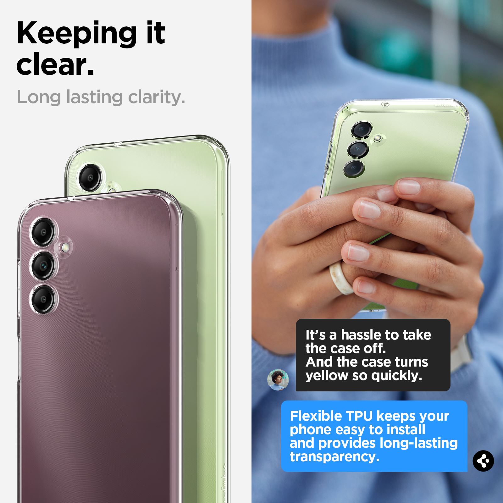 Spigen Liquid Crystal, clear - Samsung Galaxy A14 5G (8)
