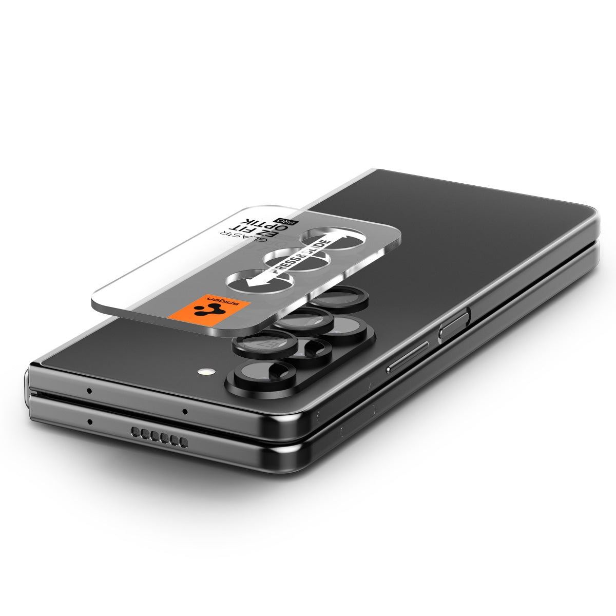 Spigen Glass tR EZ Fit Optik Pro 2 Pack, black - Samsung Galaxy Z Fold5 (2)
