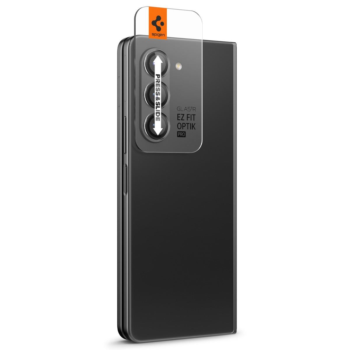 Spigen Glass tR EZ Fit Optik Pro 2 Pack, black - Samsung Galaxy Z Fold5 (3)