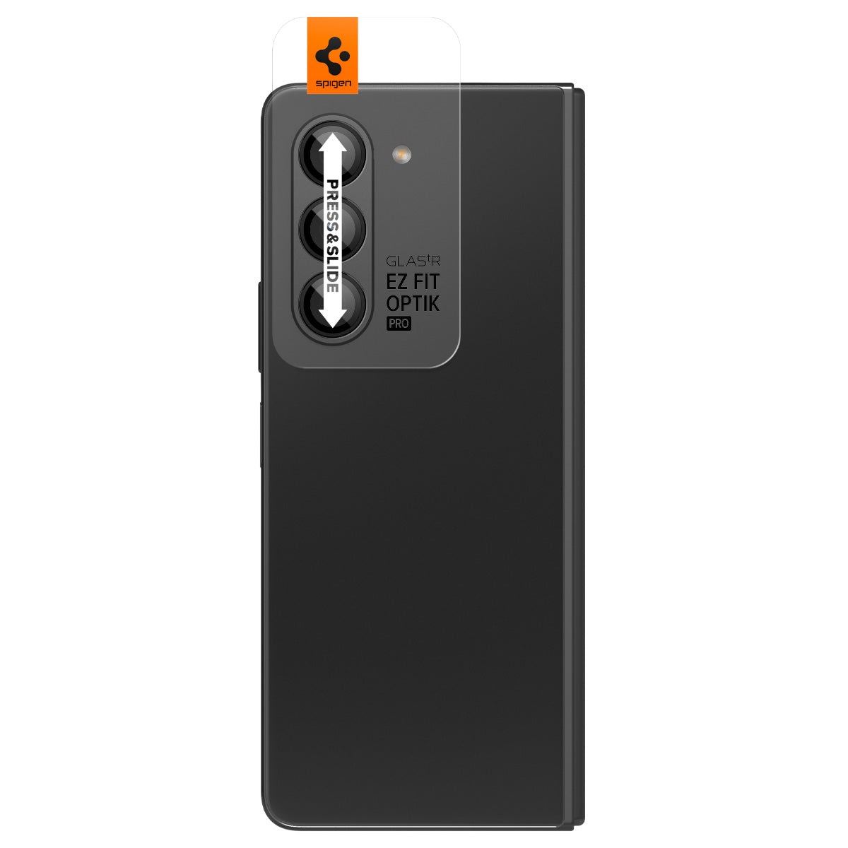 Spigen Glass tR EZ Fit Optik Pro 2 Pack, black - Samsung Galaxy Z Fold5 (4)
