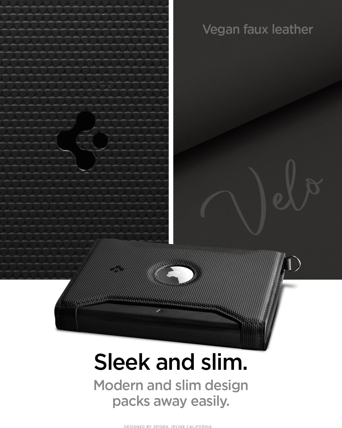 Spigen Universal AirTag Passport Holder, black (1)