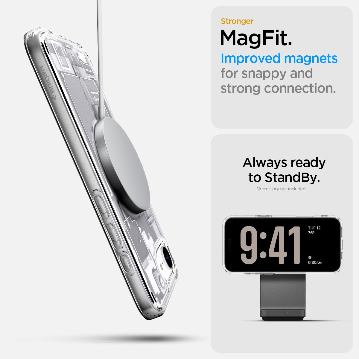 Spigen Ultra Hybrid MagSafe, zero one white - iPhone 16e (14)