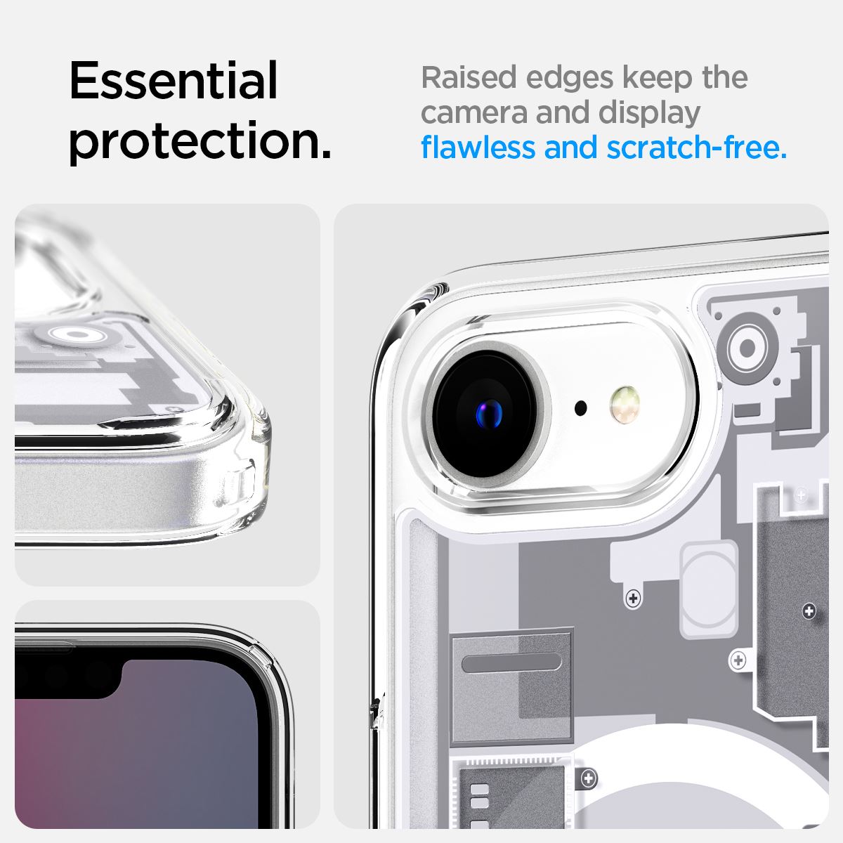 Spigen Ultra Hybrid MagSafe, zero one white - iPhone 16e (15)