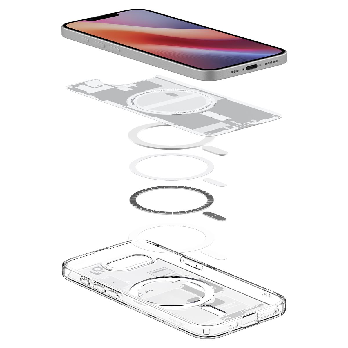 Spigen Ultra Hybrid MagSafe, zero one white - iPhone 16e (8)