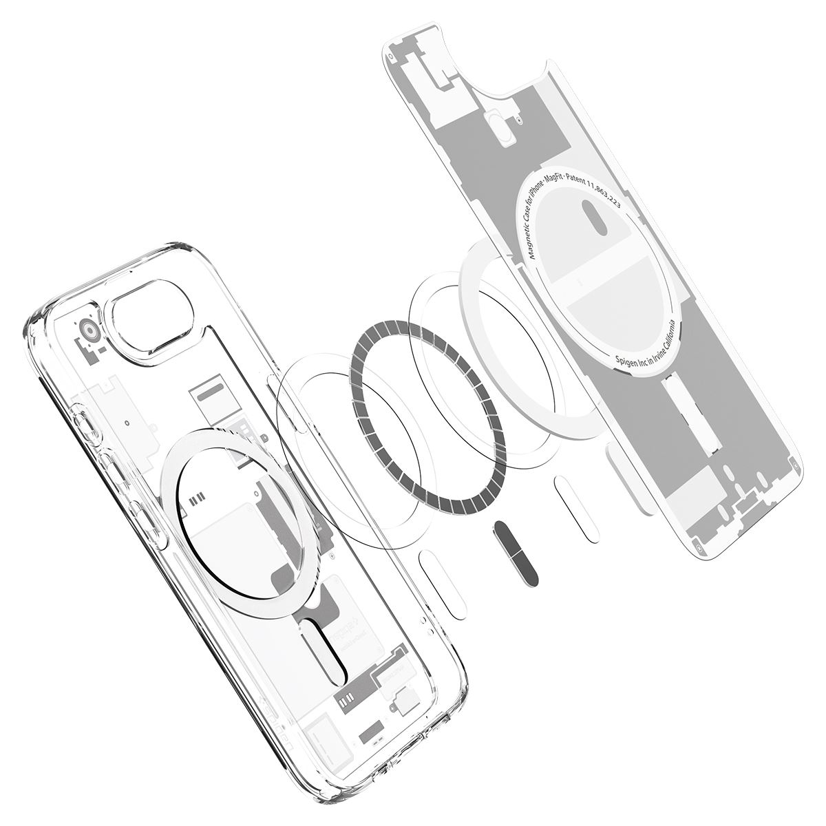 Spigen Ultra Hybrid MagSafe, zero one white - iPhone 16e (9)