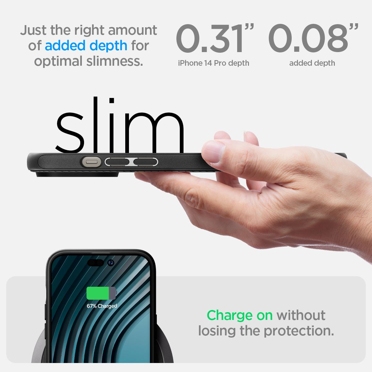 Spigen Mag Armor MagSafe, matte black - iPhone 14 Pro (16)