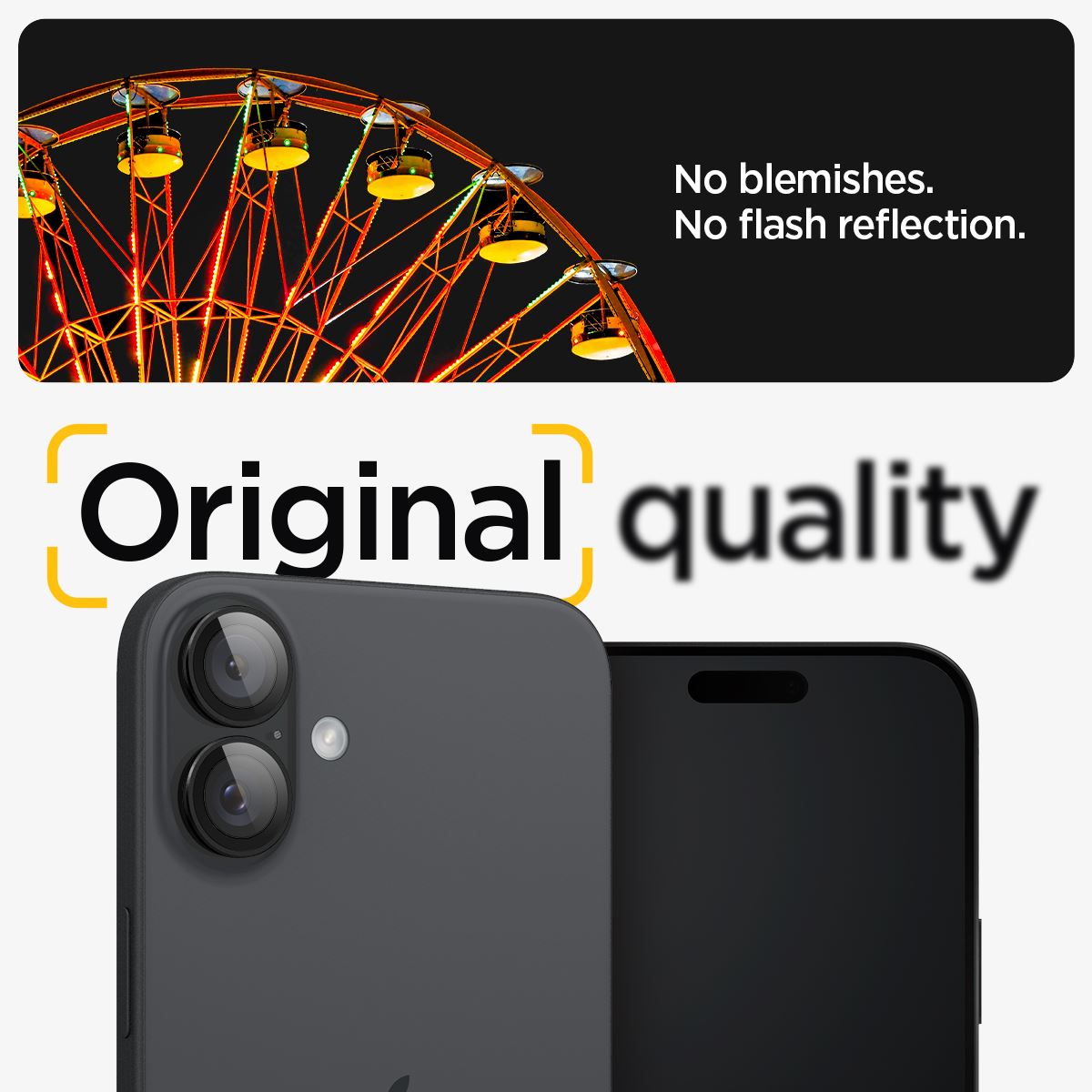 Spigen Glass tR EZ Fit Optik Pro 2 Pack, black - iPhone 17/16 / 16 Plus (10)