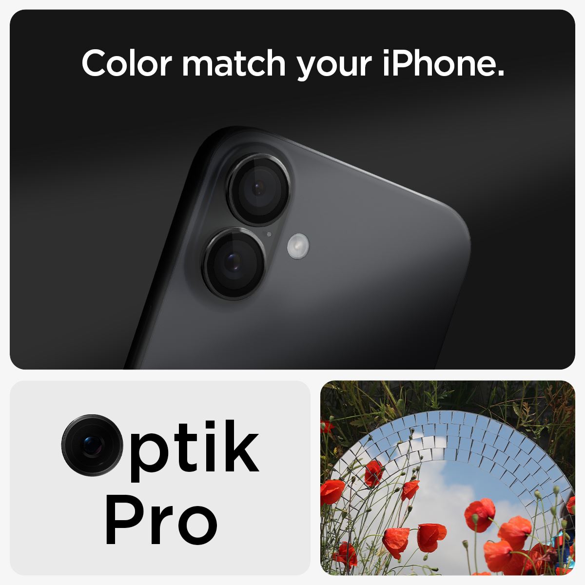 Spigen Glass tR EZ Fit Optik Pro 2 Pack, black - iPhone 17/16 / 16 Plus (11)