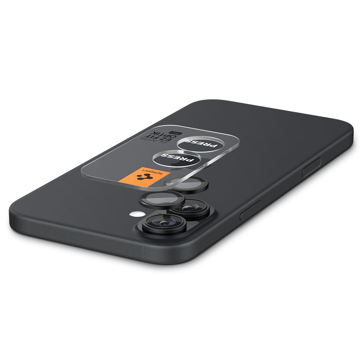 Spigen Glass tR EZ Fit Optik Pro 2 Pack, black - iPhone 17/16 / 16 Plus (3)