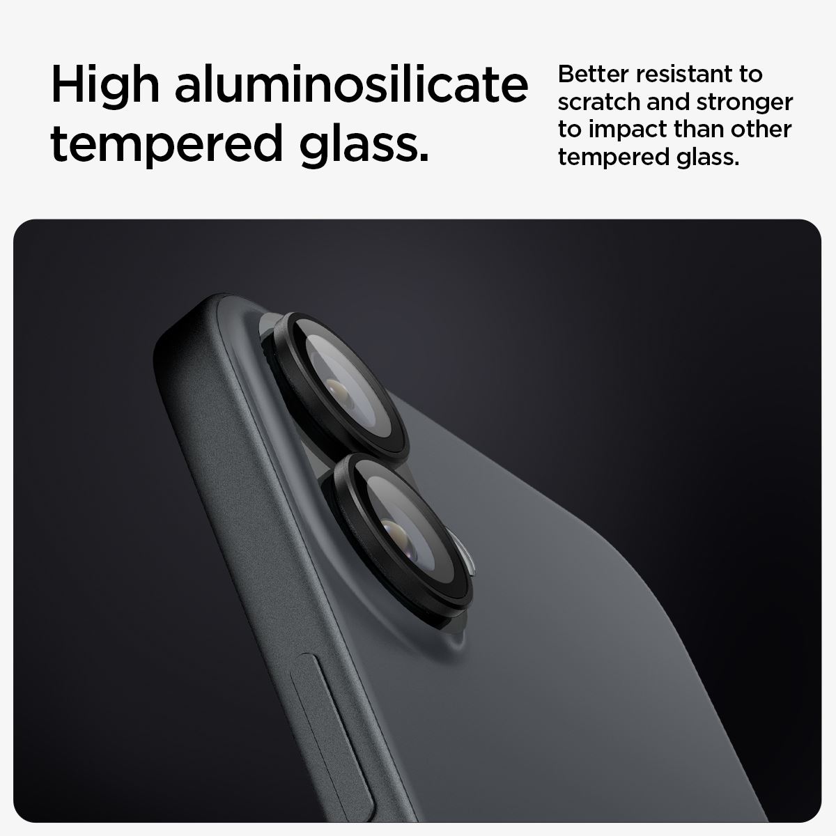 Spigen Glass tR EZ Fit Optik Pro 2 Pack, black - iPhone 17/16 / 16 Plus (8)