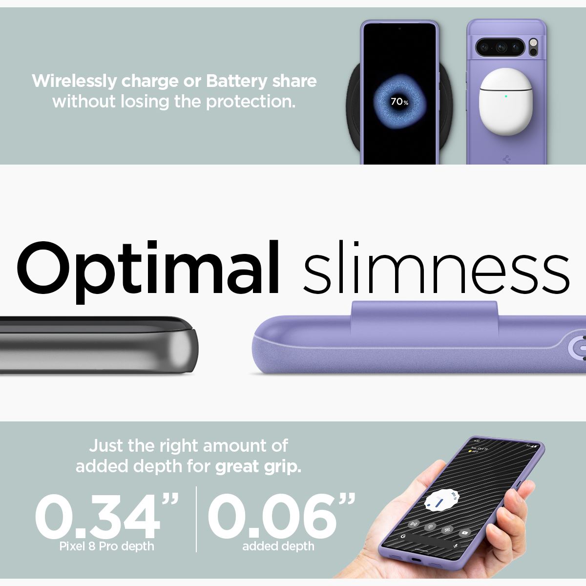 Spigen Thin Fit, awesome violet - Google Pixel 8 Pro (15)