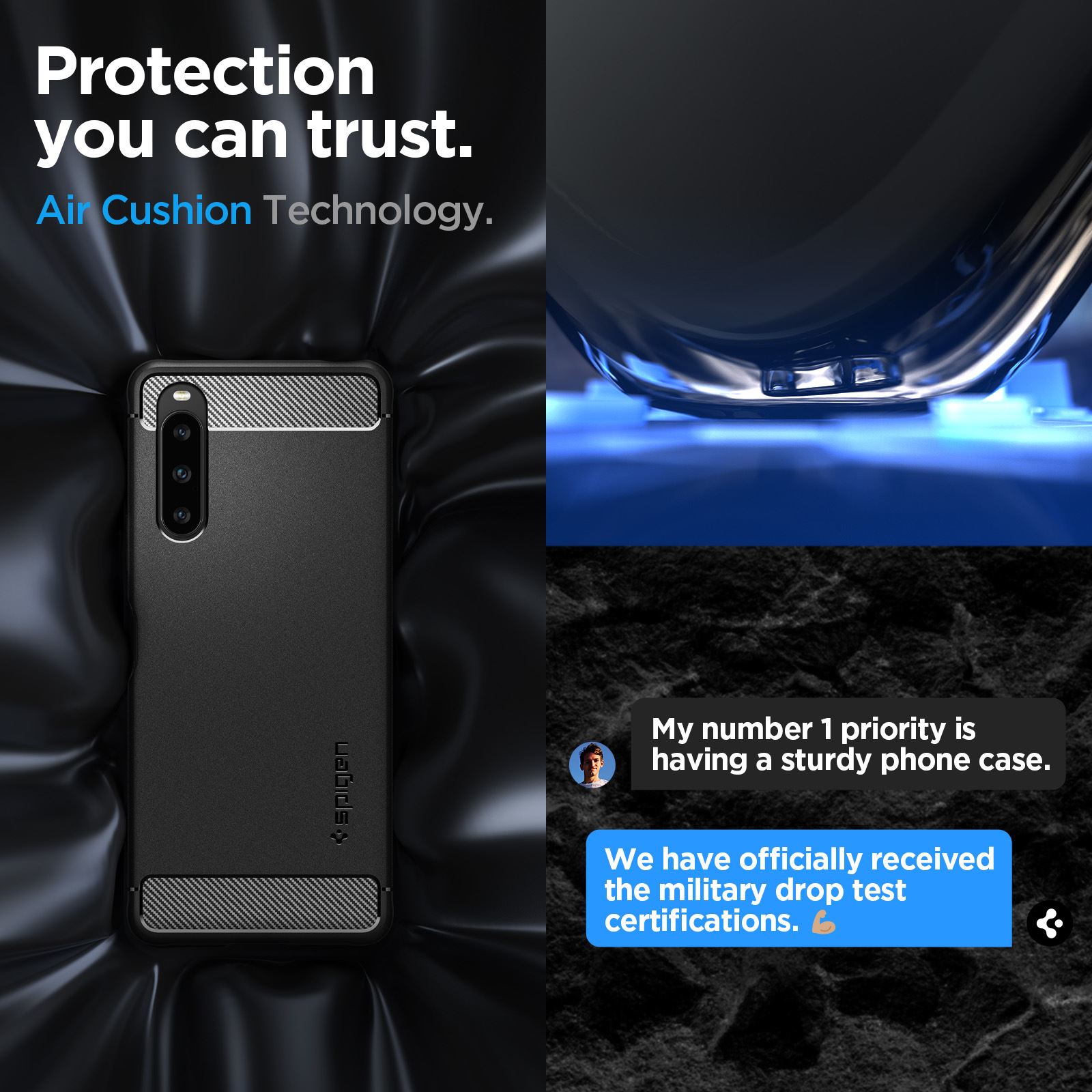 Spigen Rugged Armor, black - Sony Xperia 1 V (16)
