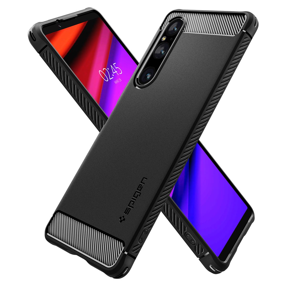 Spigen Rugged Armor, black - Sony Xperia 1 V (7)