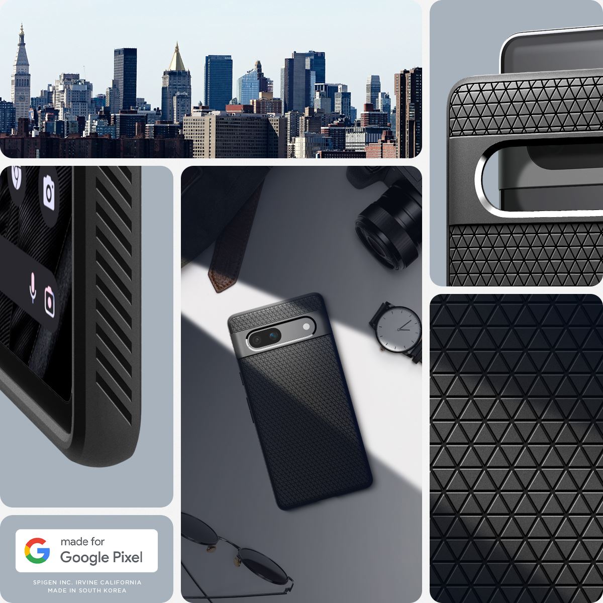 Spigen Liquid Air, black - Google Pixel 7a (12)