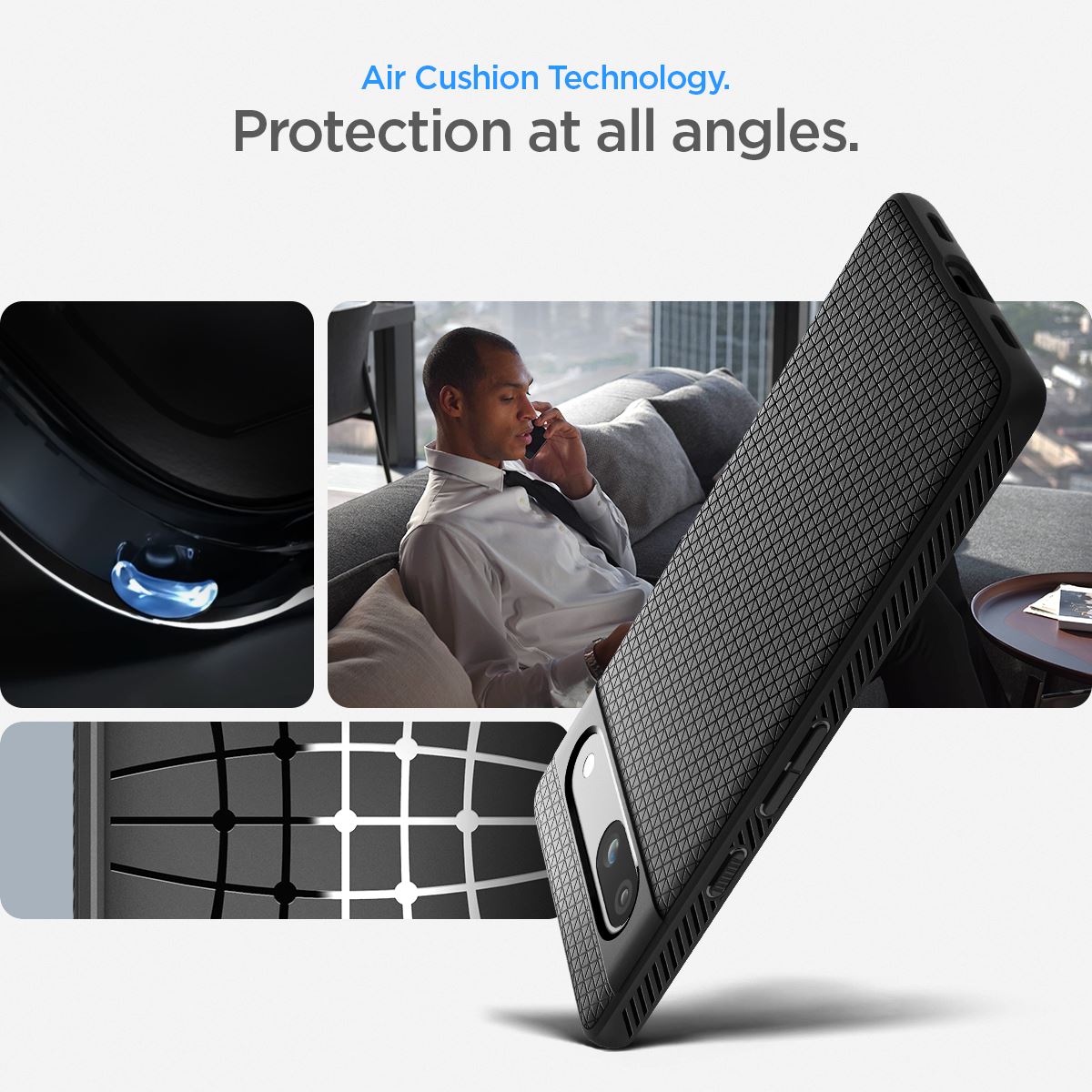 Spigen Liquid Air, black - Google Pixel 7a (13)