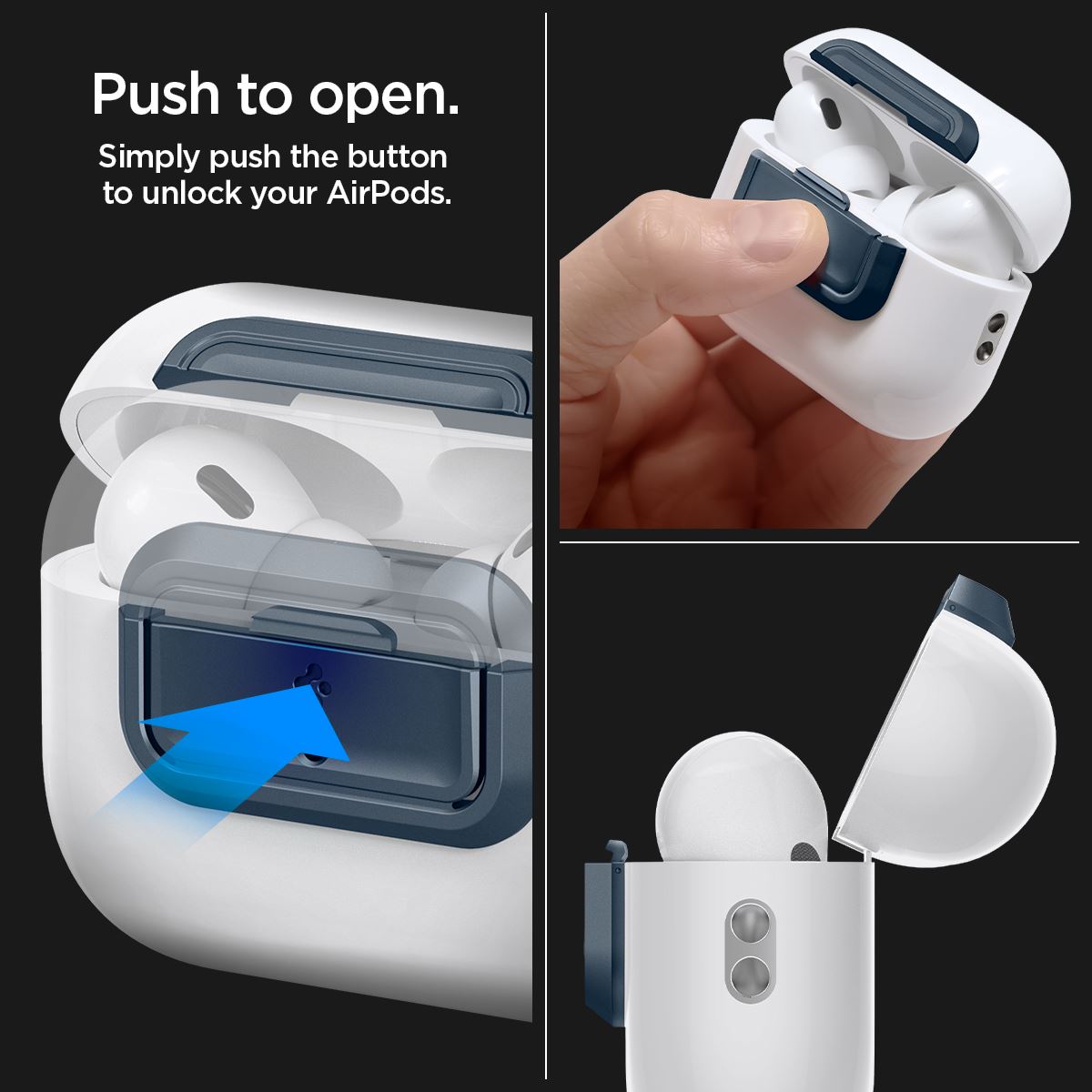 Spigen Lock Fit M, metal slate - AirPods Pro (2nd/1st Gen) (20)