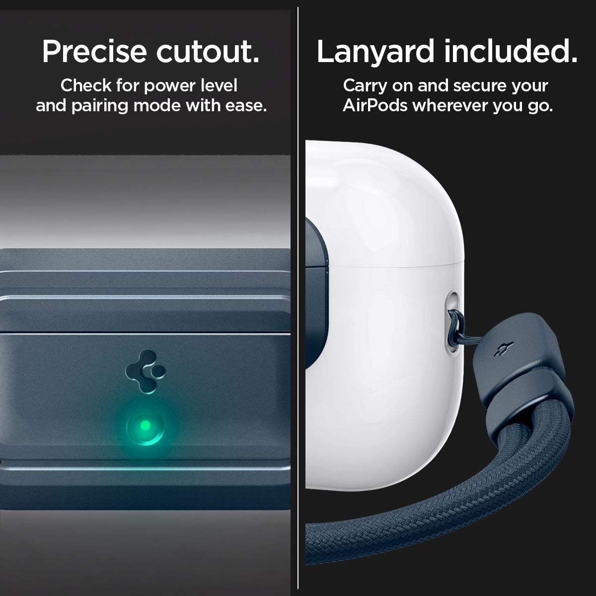 Spigen Lock Fit M, metal slate - AirPods Pro (2nd/1st Gen) (21)