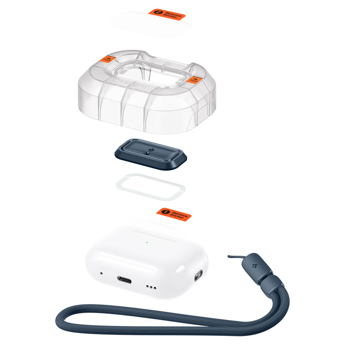 Spigen Lock Fit M, metal slate - AirPods Pro (2nd/1st Gen) (5)