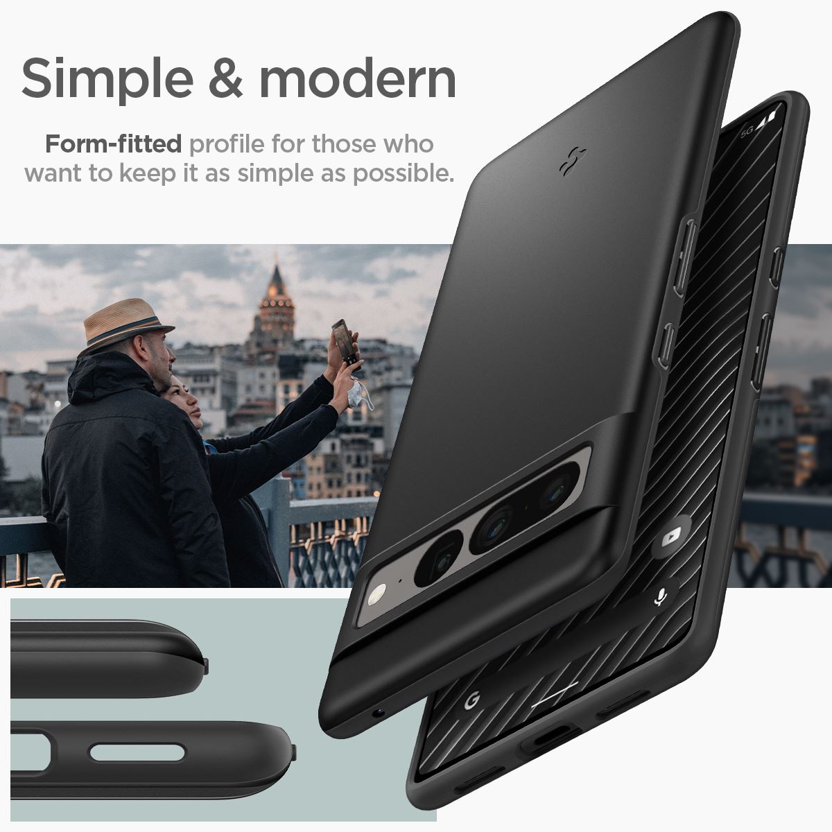 Spigen Thin Fit, black - Google Pixel 7 Pro (13)