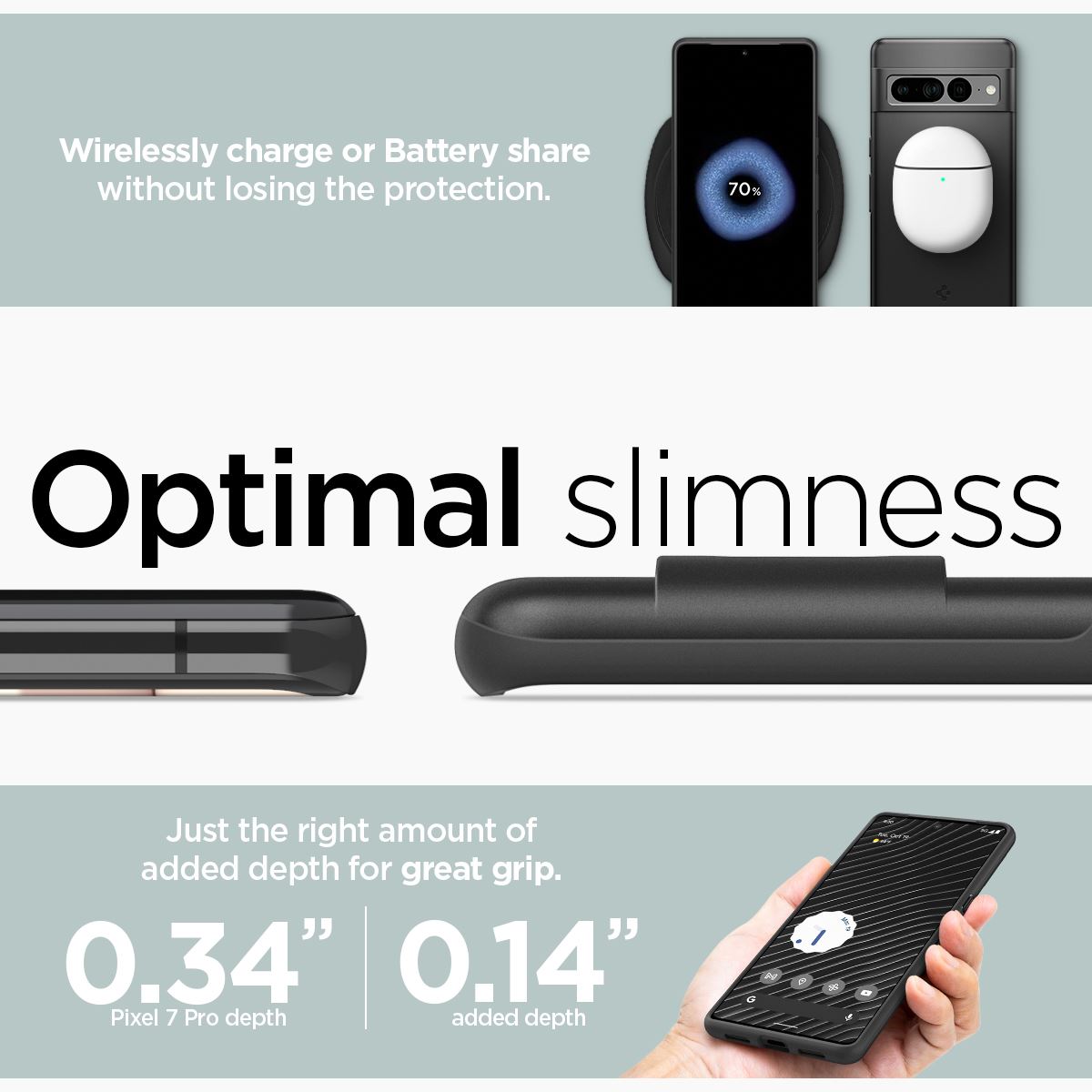 Spigen Thin Fit, black - Google Pixel 7 Pro (15)