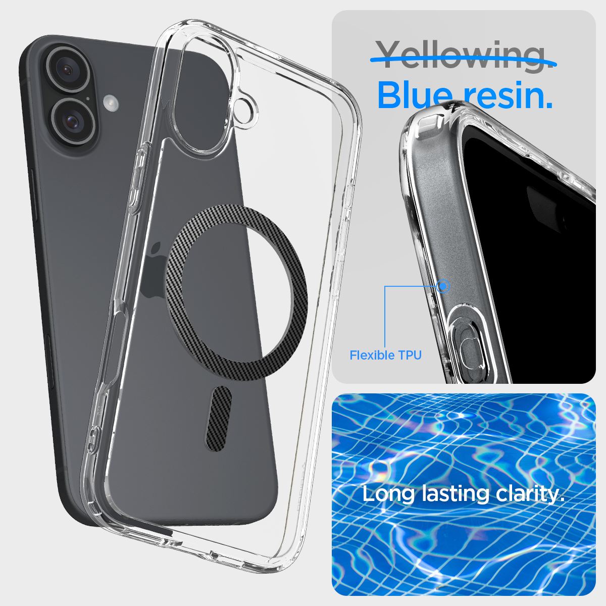 Spigen Ultra Hybrid MagSafe, carbon fiber - iPhone 16 Plus (10)
