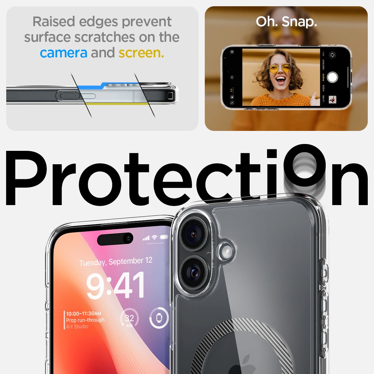 Spigen Ultra Hybrid MagSafe, carbon fiber - iPhone 16 Plus (11)