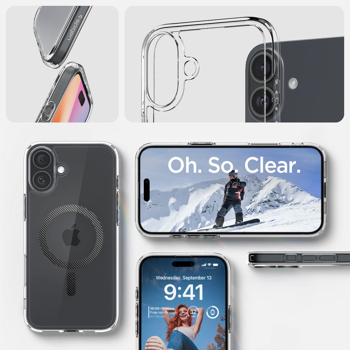 Spigen Ultra Hybrid MagSafe, carbon fiber - iPhone 16 Plus (14)